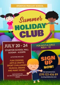 Holiday Club Flyer A4 template