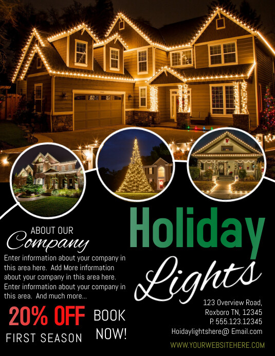 Holiday Flyer (US Letter) template