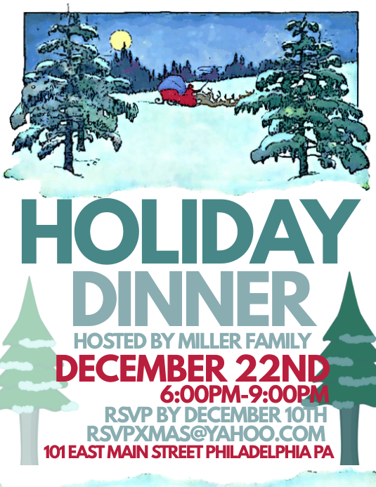 Copy of Holiday Dinner | PosterMyWall