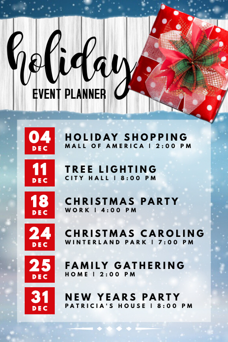 Holiday Party Program Template 🎄 Throw A Festive Party In No Time