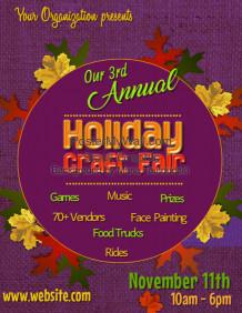 customizable design templates for holiday craft fair postermywall holiday craft fair flyer template