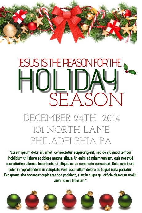Holiday Flyer Template PosterMyWall