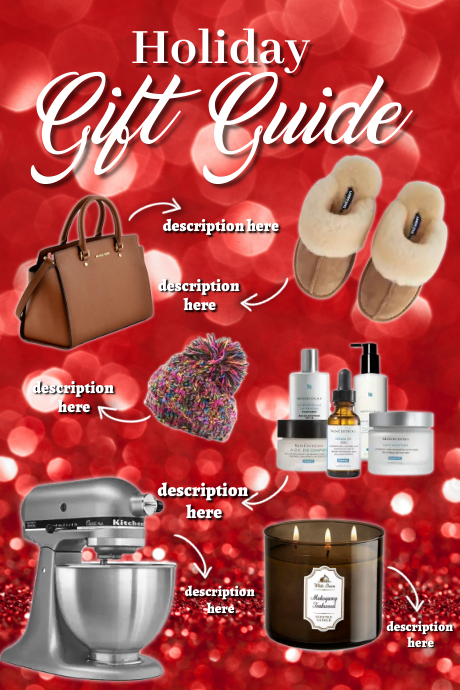 Holiday Gift Guide Template | PosterMyWall