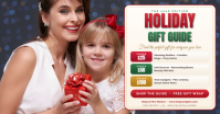สีขาว Holiday Gift Guide Facebook 共享图片 Template
