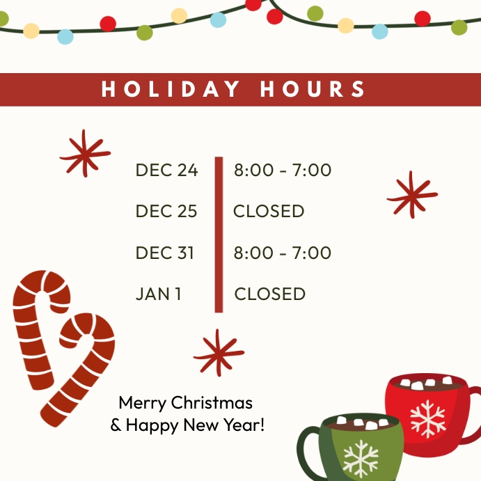 Holiday Hours Template PosterMyWall holiday-hours-template-postermywall