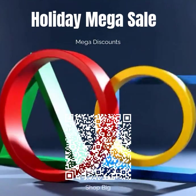 Holiday Mega Sale Square Design for Social Media Promotion Template ...