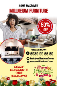 HOLIDAY OFFER DISCOUNT SALE BANNER template