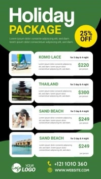 Holiday package banner ad template Instagram Story