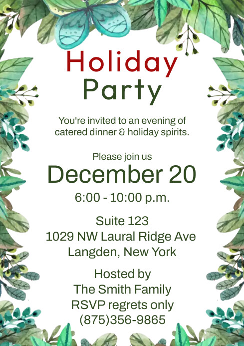Holiday Party Template | PosterMyWall