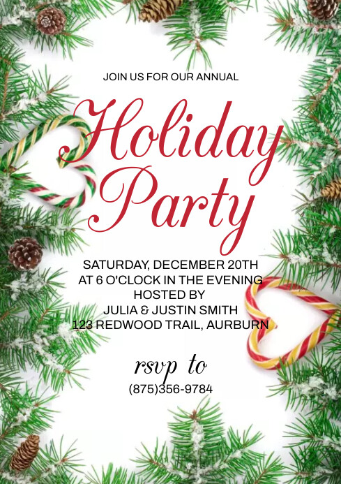 Holiday Party Template PosterMyWall