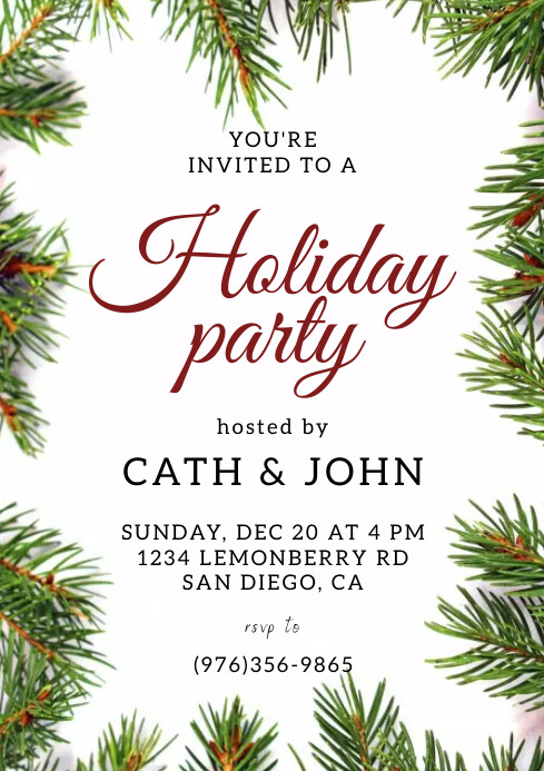 Holiday Party Template PosterMyWall