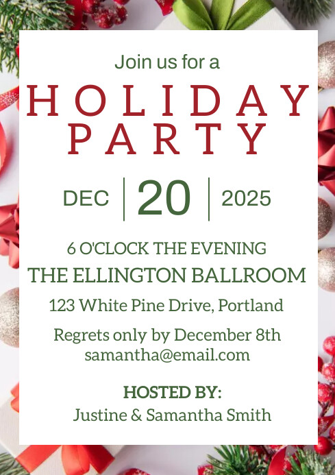 Holiday Party Template | PosterMyWall