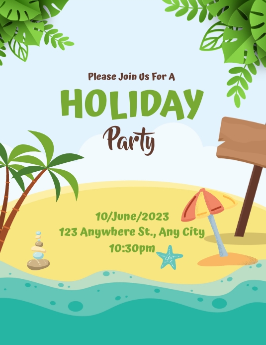Holiday Party Template PosterMyWall