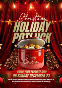 Holiday Potluck A6 template