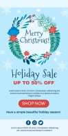 Holiday Sale Ads Roll Up Banner 3' × 6' template