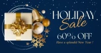 holiday sale facebook banner template