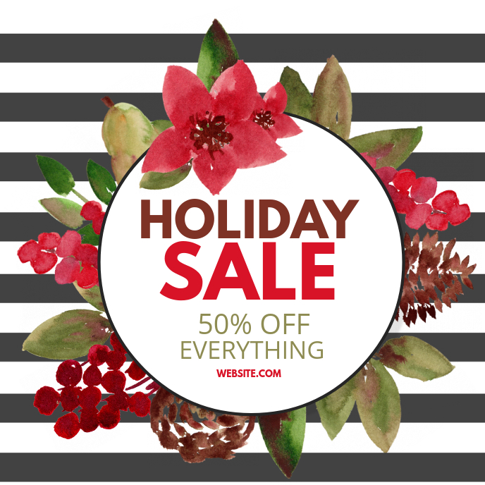 holiday sale Template PosterMyWall