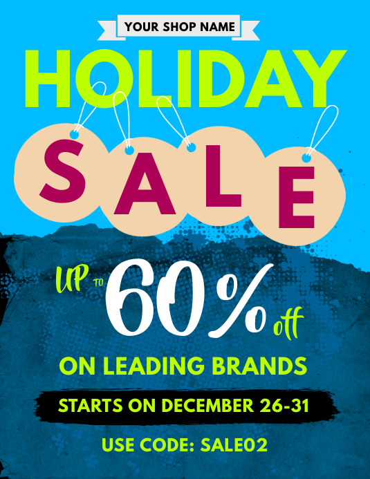 Holiday Sale Flyer Template PosterMyWall