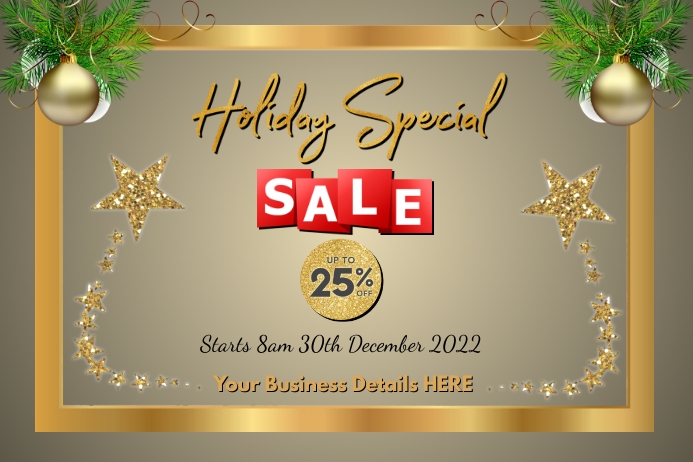 Holiday Special Sale Template | PosterMyWall