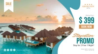 Holiday Staycation Promo Poster Digital Display (16:9) template