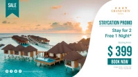Holiday Staycation Promo Poster Umbukiso Wedijithali (16:9) template