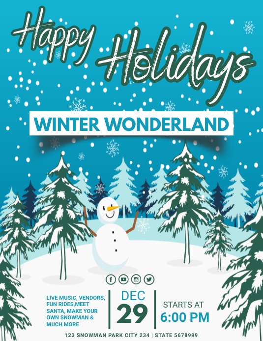 Holiday Temolate Holiday Template | PosterMyWall