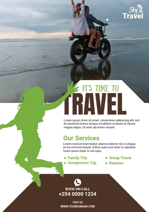 Holiday Tour & Travel Flyer Template A3