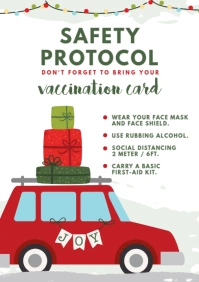 Holiday Travel Safety Tips A1 template