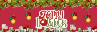 Holidays banner template