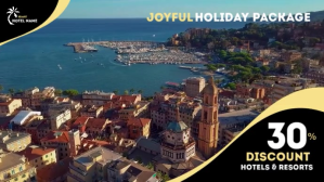 Holidays Hotel Promotion Ad Digitalt display (16:9) template