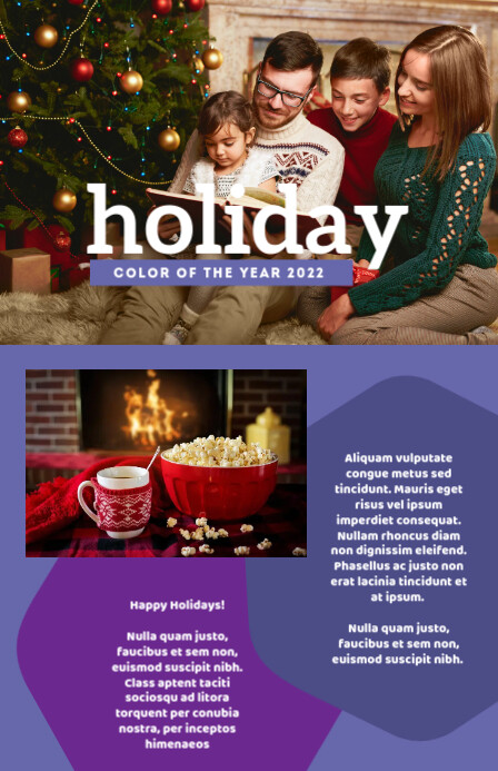 Holidays Magazine Templates แทบลอยด์