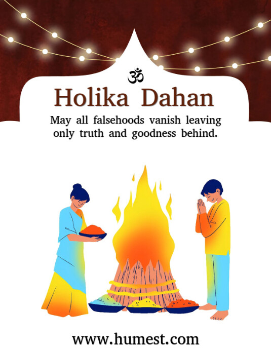 Copy of Holika Dahan Design | PosterMyWall
