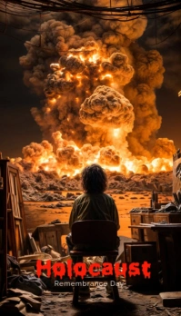 Holocaust Day Carte de visite template