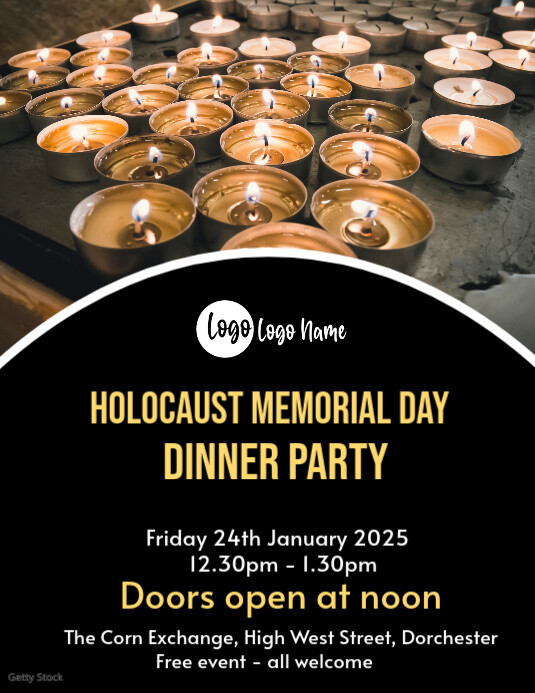holocaust Flyer (US Letter) template