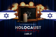 Holocaust History Poster template