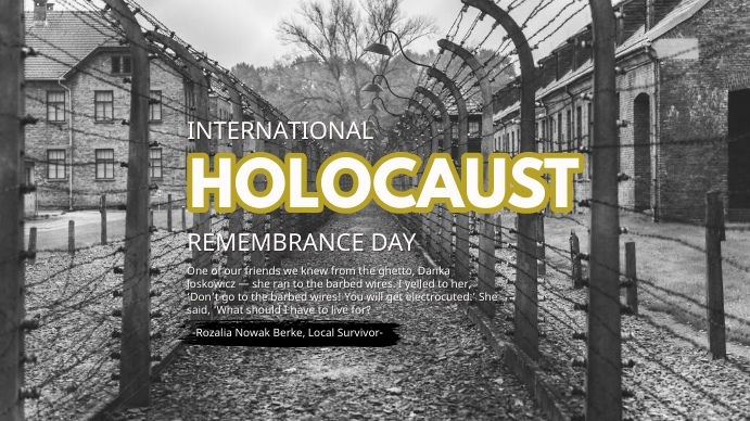 Copy of Holocaust Remembrance Day 2023 | PosterMyWall
