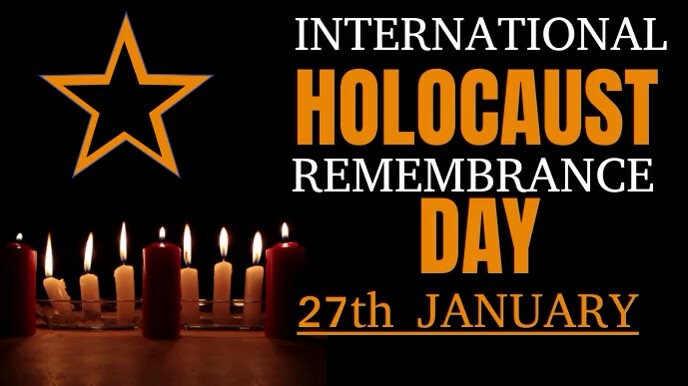 Holocaust remembrance day 数字显示屏 (16:9) template