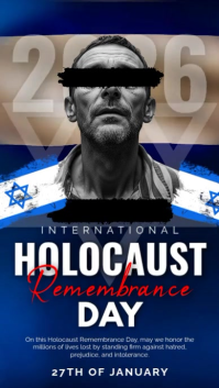 Holocaust Remembrance Day Instagram na Kuwento template
