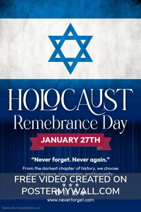 Holocaust Remembrance Day Event Template | PosterMyWall