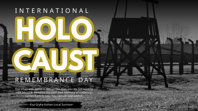 Copy of Holocaust Remembrance Day Flyer 2023 | PosterMyWall
