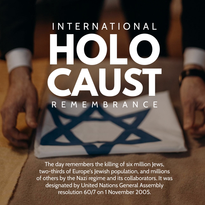 Holocaust Remembrance Day Flyer 2023 Template | PosterMyWall