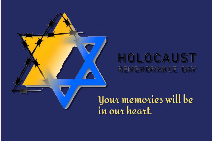holocaust remembrance day template | PosterMyWall
