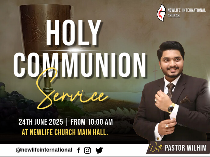 Holy communion, last supper, divine service Presentazione template