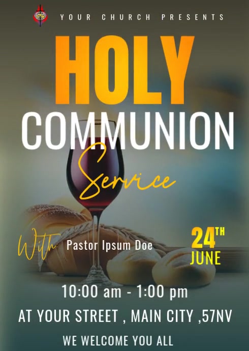 Copy of holy communion (1) | PosterMyWall