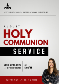 Holy communion Sunday Template | PosterMyWall