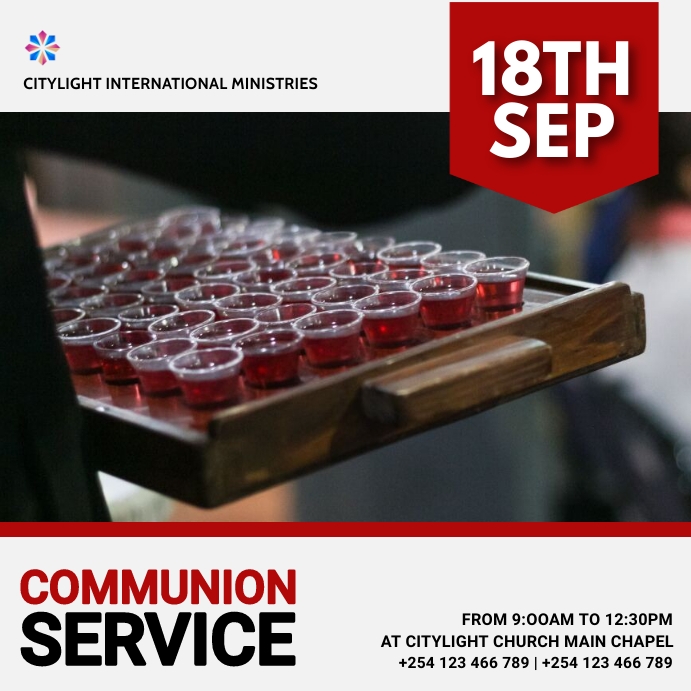 Plantilla de holy communion church service flyer template | PosterMyWall