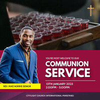 holy communion church service flyer template | PosterMyWall