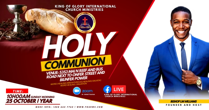 Copy of holy communion | PosterMyWall