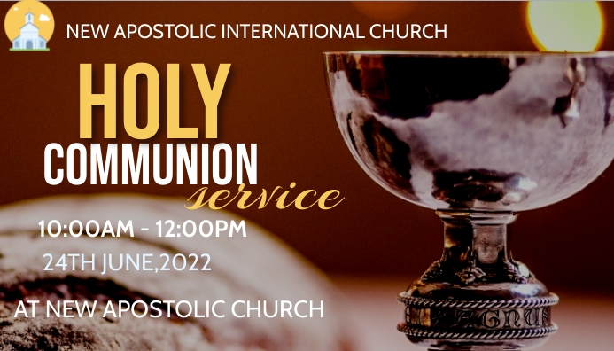 Copy of Holy Communion | PosterMyWall