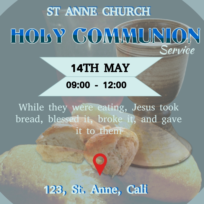 Holy communion Template | PosterMyWall